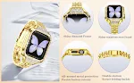 Pulseira para smartwatch com três pequenos diamantes. Design elegante e ajuste perfeito para uso diário ou em ocasiões especiais. — foto 3