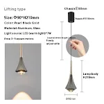 Modern Minimalist Adjustable Bedroom Bedside Chandelier. Provides perfect, customizable lighting for your bedroom space. — photo 4