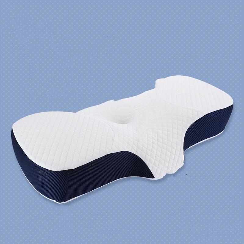 Travesseiro de espuma viscoelástica de retorno lento para suporte do pescoço. Durma melhor com alívio da dor e conforto superior. — foto 4