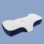 Travesseiro de espuma viscoelástica de retorno lento para suporte do pescoço. Durma melhor com alívio da dor e conforto superior. — foto 4