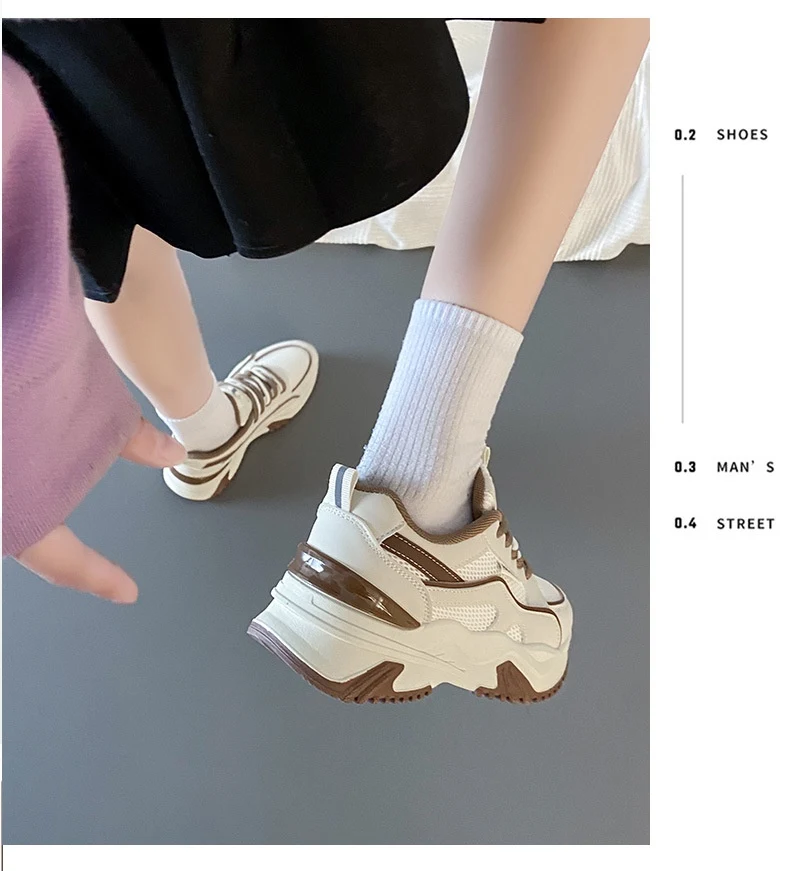 Title 6, New Platform Mesh Surface Breathable Casual Sne...