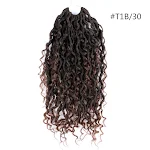 Cabelo de crochê com tranças sujas de fibra química, fácil de instalar, visual natural e moderno, penteados versáteis e estilosos. — foto 1