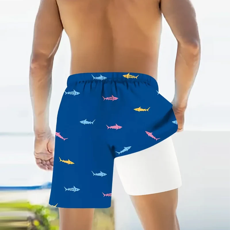 Title 11, Mens Summer Beach Pants Shorts Plus Size Loose...