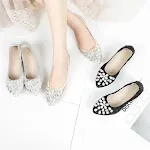 Damen Pumps mit weicher Sohle, spitzer Spitze und Strasssteinen – bequemer und stilvoller Schuh für jeden Anlass. — foto 1