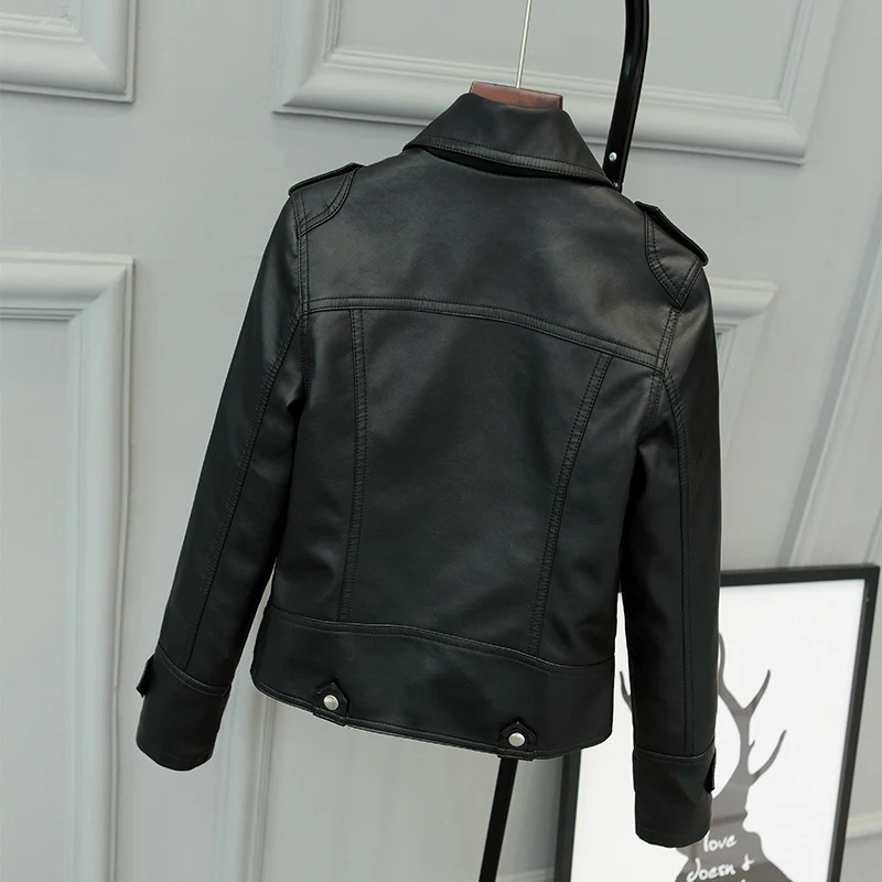 Title 5, Fashionable Slim Leather Coat PU Coat For Ladie...