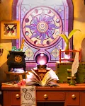 Kit Casa em Miniatura DIY ROBOTIME DG166 Estúdio Mágico Modele e crie seu próprio estúdio mágico artesanal, uma atividade relaxante — foto 1