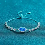 Blue Moissanite