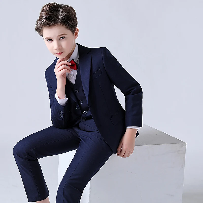 Terno infantil outono, conjunto de duas peças para meninos, roupa para apresentações de piano e eventos, traje infantil elegante e confortável. — foto 46