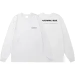 Camiseta casual de algodão manga longa gola redonda soltinha, perfeita para conforto e estilo no dia a dia, ideal para looks descontraídos. — foto 1