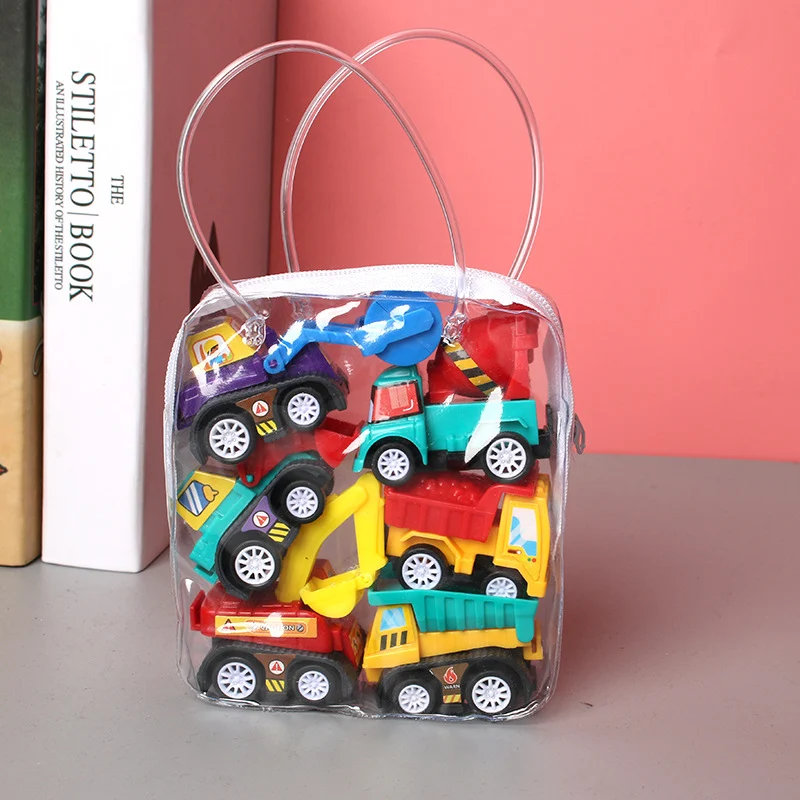 Carro de puxar para trás resistente a quedas para crianças Veículo de engenharia Escavadeira Caminhão de bombeiros Carrinho Brinquedo para diversão segura. — foto 4