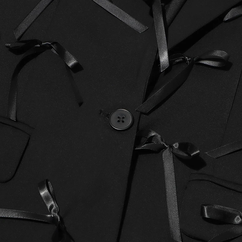 Women's Stitching Bow Special-interest Design Loose All-match Suit Jacket for versatility and style. A perfect everyday — photo 12