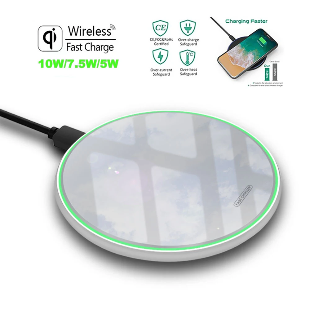 Title 10, FDGAO Metal QI Wireless Charger Fast and conven...