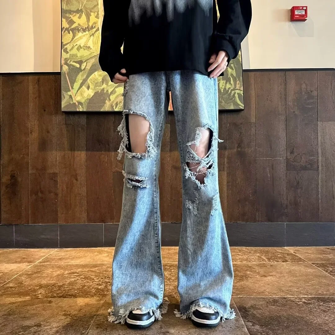 Niche High Street losvallende broek met wijde pijpen voor dames — foto 1