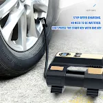 Bomba de ar para carro, portátil e eficiente. Com manômetro digital, desligamento automático. Mantenha seus pneus calibrados e seguros. — foto 4