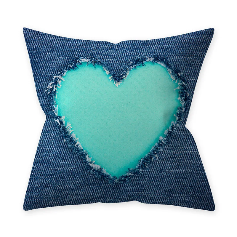 Popular Hot Sale Hug Pillowcase Teal Blue Green Home Decoration. Soft and comfortable cushion cover for your living spac — photo 3