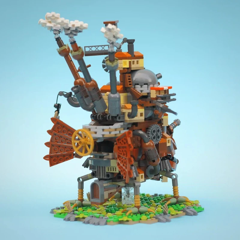 Crie um Castelo Andante Móvel com blocos de montar! Brinquedo modelo splicing, diversão garantida para crianças. Construa e brinque sem limites! — foto 12