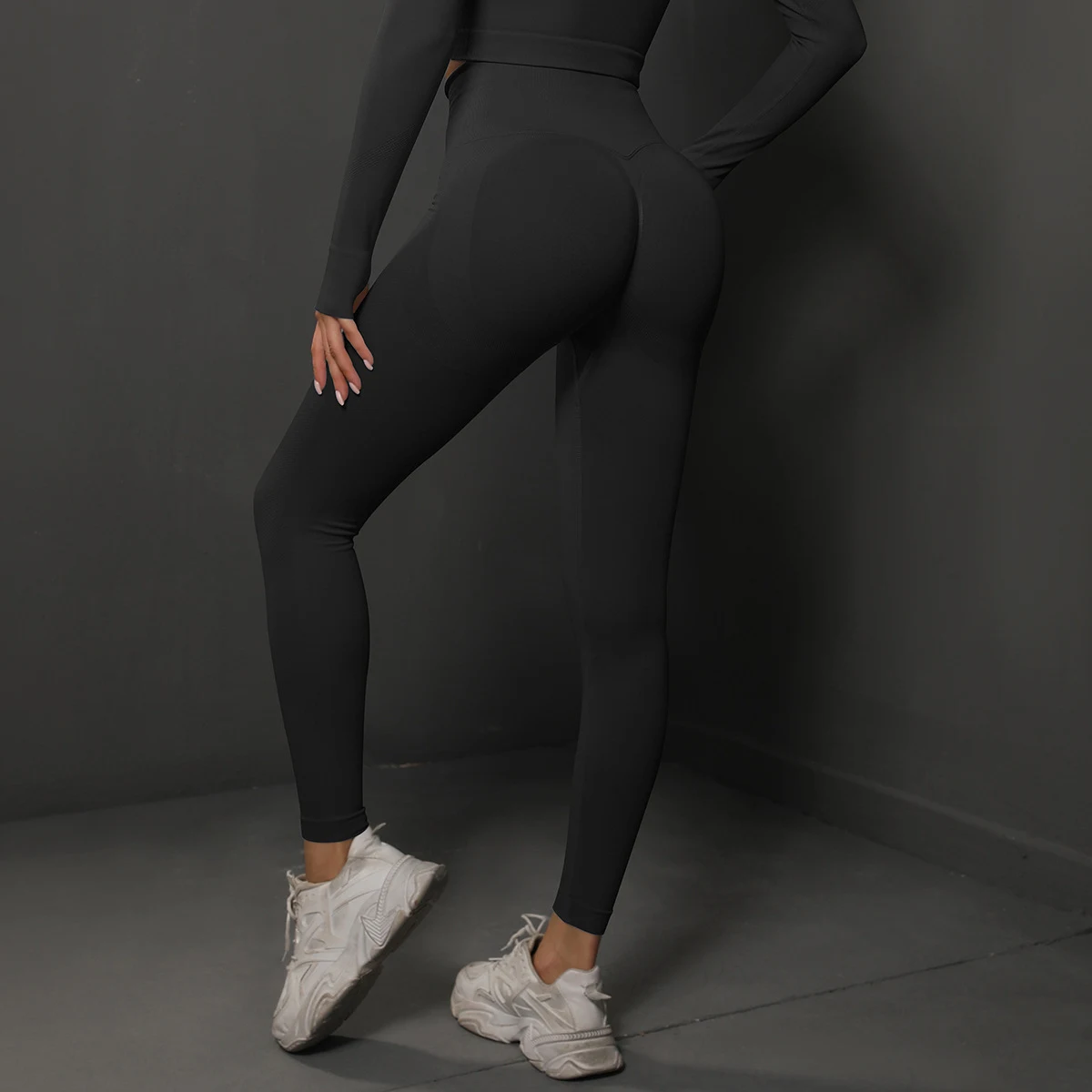 Title 11, Sportbroek met hoge taille, heuplift, effen kle...