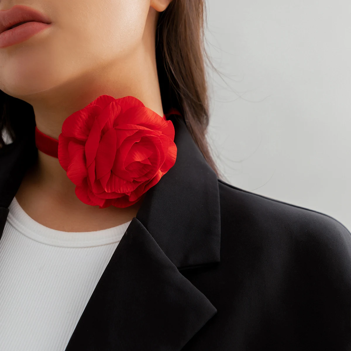 Title 6, Novo Colar de Flores de Veludo para Mulheres El...