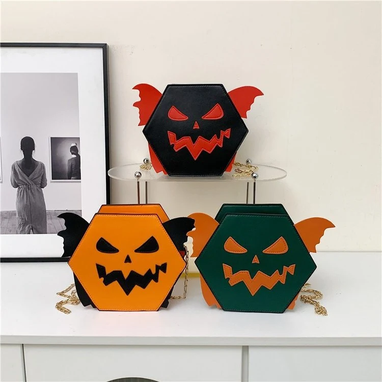 Title 7, Womens Fashion Halloween Pumpkin Crossbody Sho...