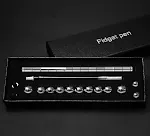 Pluma Polar Magnética Modular Metálica – Juguete Antiestrés Fidget para Enfoque, Pensamiento, y Tocar. Tinta Borrable para Relajarse. — foto 17