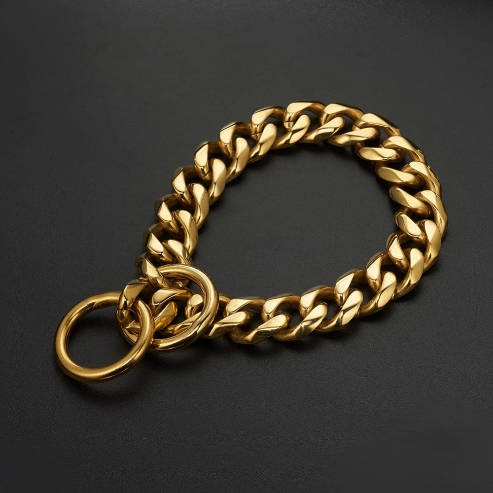 Title 4, Stainless Steel Dog Chain P Chain Collar for Se...