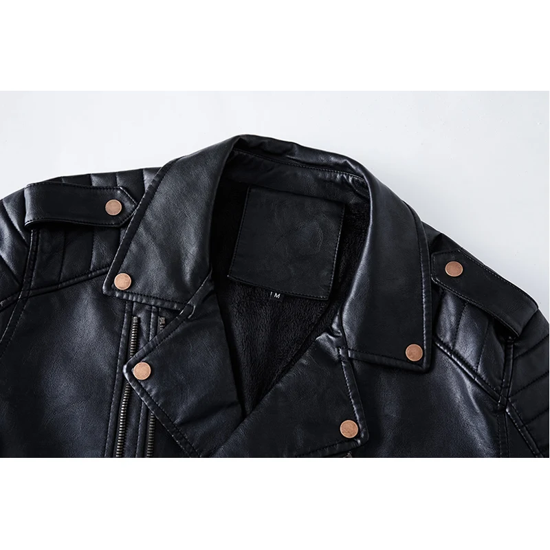 Large Size Men's Parker Leather Jacket, offering style and comfort. A premium jacket for a sophisticated look and versat — photo 6
