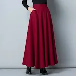 Burgundy 86CM with pockets