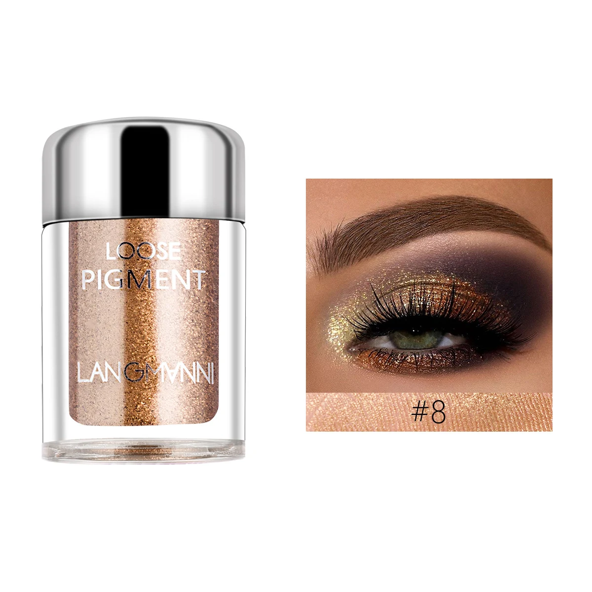 Title 16, High pearlescent eyeshadow with diamond glitter...