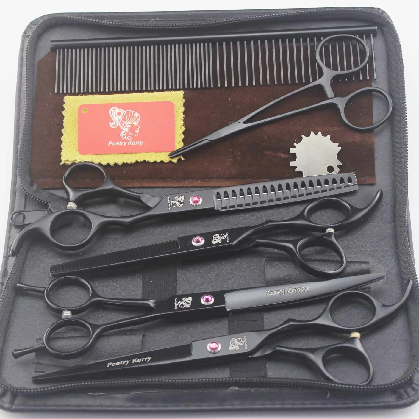 Professional pet grooming scissors for dogs and cats. Durable, sharp stainless steel blades for precise and comfortable — photo 4