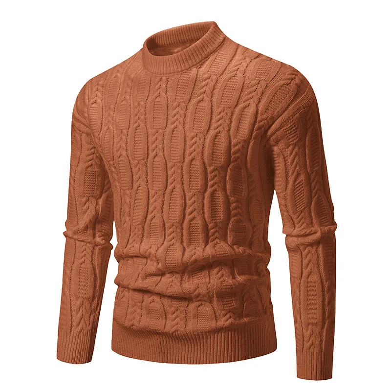 Suéter Casual Redondo Masculino Quente Moda Confortável e Elegante Perfeito para o Inverno e Uso Diário Look Moderno e Versátil — foto 5