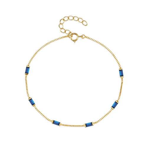 Title 15, Pulseira Fenglan de zircônia, prata esterlina, ...