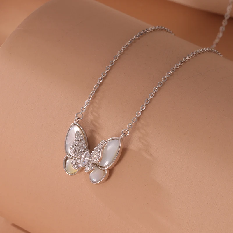 Colar de cereja S925 em prata esterlina para mulheres, luxo leve. Um acessório elegante e delicado, perfeito para presentear. — foto 1