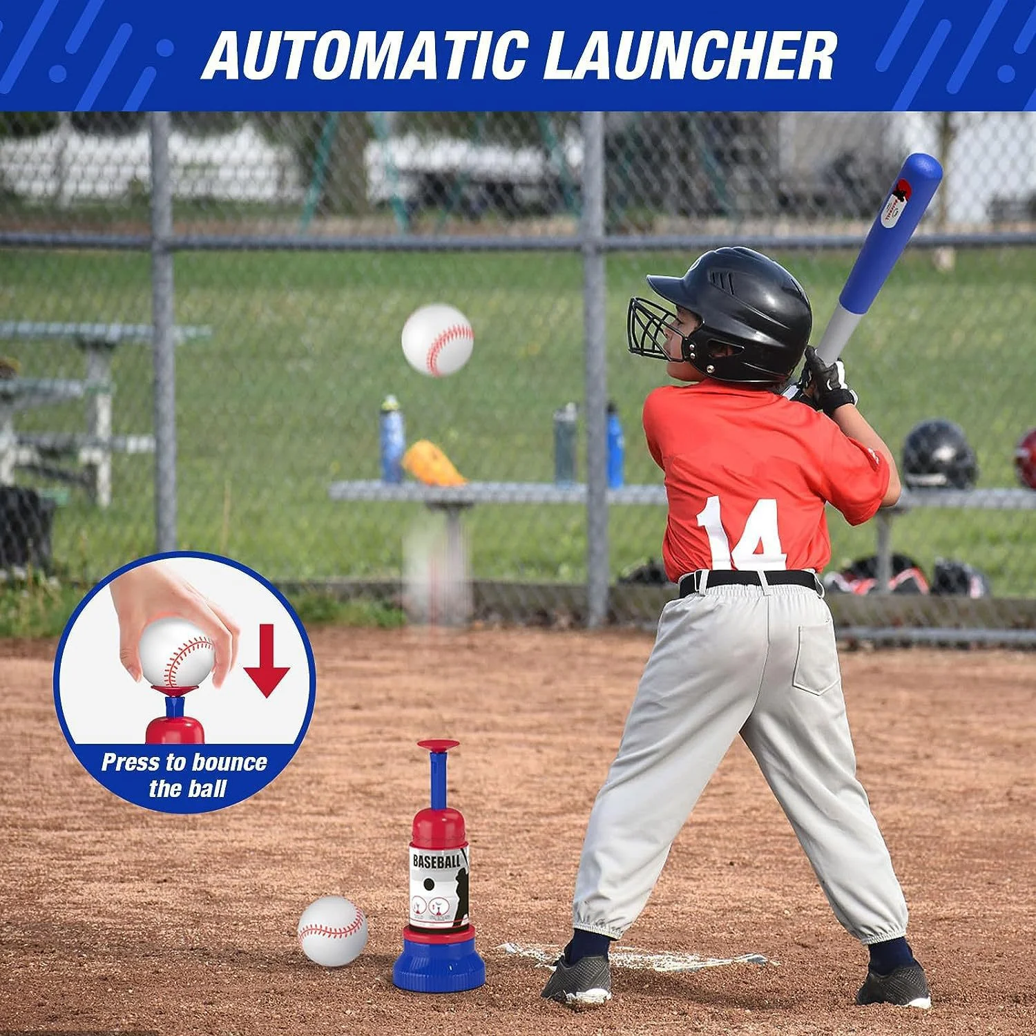 Title 6, Adjustable Hanging Standing Automatic Baseball ...