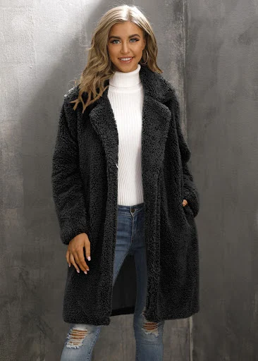 Title 4, Autumn and winter ladies suit collar faux fur j...