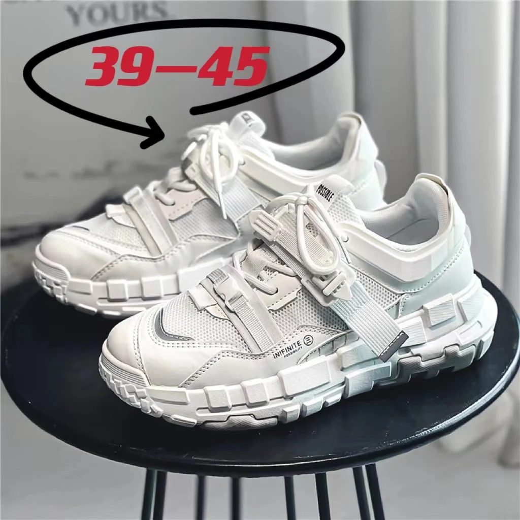 Nowe Męskie Koreańskie Buty Sportowe w Stylu Harajuku – Wygodne i Stylowe Obuwie do Treningów i na Co Dzień, Idealne dla Aktywnych Mężczyzn — zdjęcie 4