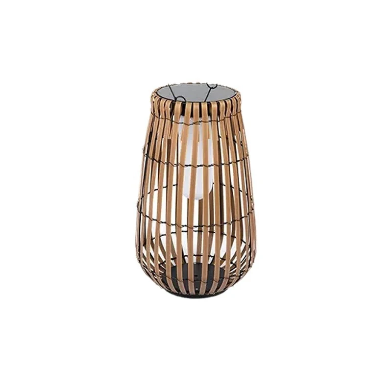 Solar Powered Rattan Lawn Portable Light Illuminate your lawn wirelessly with warm light Ideal for outdoor use and easy — photo 1