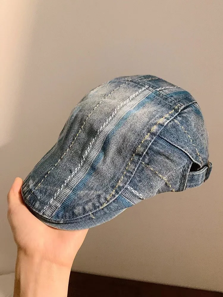 Title 5, Gewassen denim Advance-hoeden voor dames, lente...