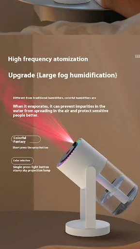 Title 4, Starry Sky Projection Humidifier USB Creative A...