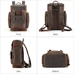 Mochilas Retrô Masculinas para Viagens de Grande Capacidade. Leve tudo com estilo e aproveite suas viagens com espaço e conforto. — foto 2