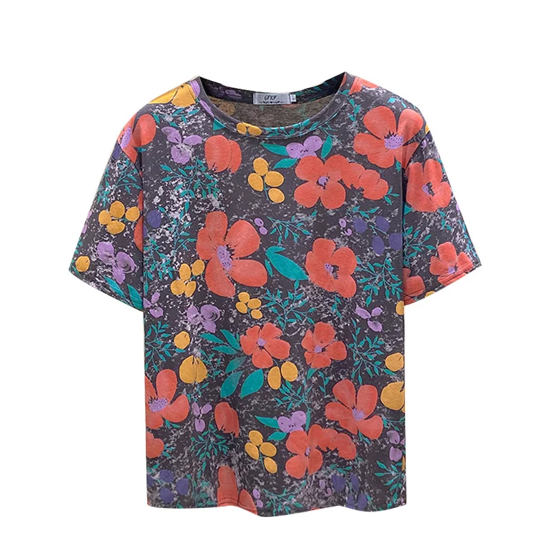 Slimming Fashionable All-match Cotton T-shirt For Women — photo 3