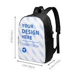 Mochila para laptop, ideal para escola, viagens, escritório e atividades ao ar livre. Conforto e organização para seus pertences em todas as situações. — foto 2