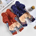 Plush Pocket Pet Dog Clothes with Four-Legged Pants Plus Velvet Thick Clothing. Keep your dog warm, cozy, and stylish th — photo 3