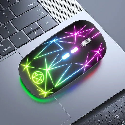 Title 7, Wireless Bluetooth Mouse Dual-mode Luminous Cha...