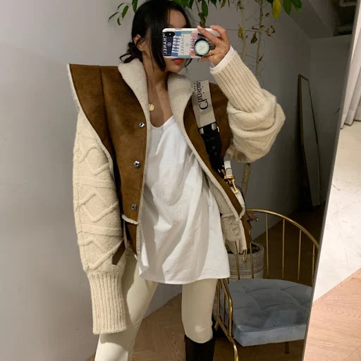 Title 3, Lamb Fur and Fur One Piece Stitching Heavy Indu...
