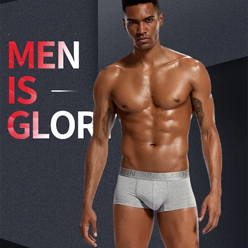 Title 2, Modal Mens Low Waist Panties Solid Color Under...