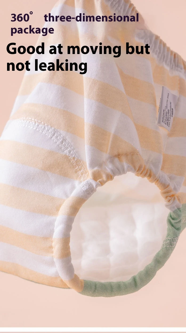 Title 5, Washable Pure Cotton Baby Diaper Underwear. Gen...
