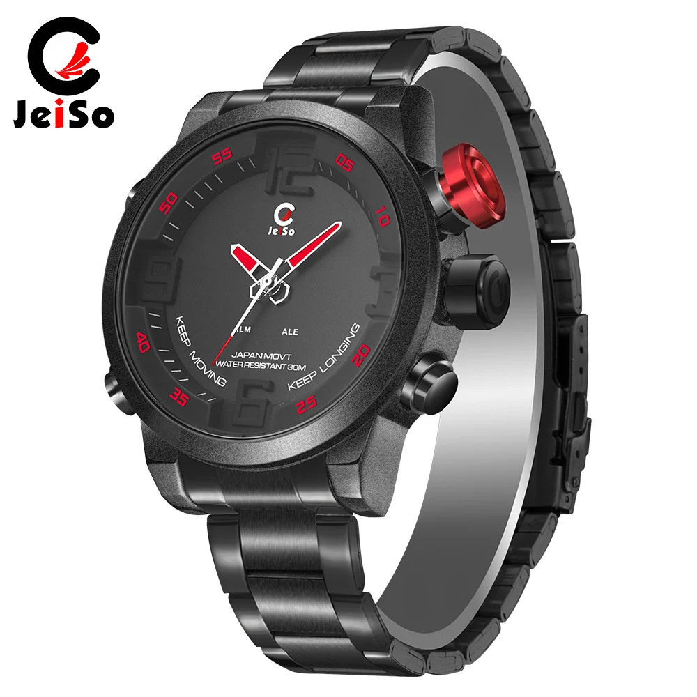 Multifunctioneel LED-sport horloge met dubbel display en waterdicht. Houd tijd, datum en activiteiten bij. Ideaal voor sport en buitenavonturen. — foto 8