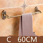 European Style Non-perforated Folding Towel Rack Set — Elegant and space-saving solution to organize towels in your bath — photo 11