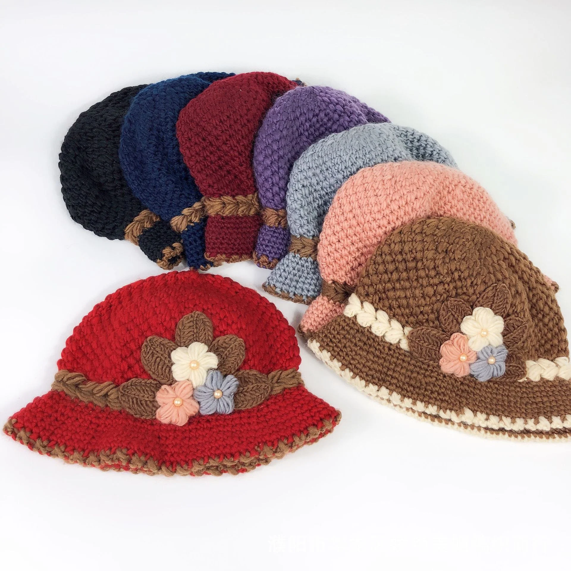 Title 14, Autumn And Winter Womens Knitted Woolen Cap Wa...
