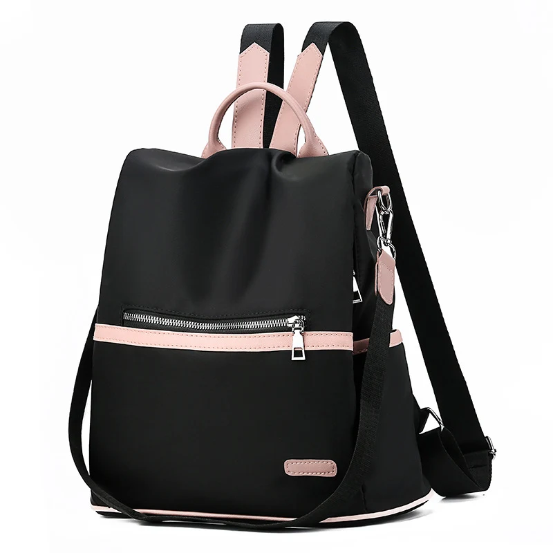 Mochila Feminina de Lona Oxford, Perfeita para a Escola, Design Moderno e Resistente, Amplo Espaço Interno, Ideal para Estudantes. — foto 4